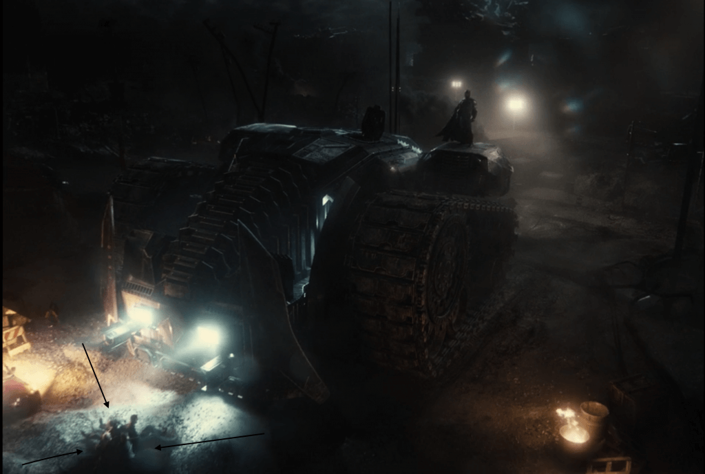 Batman giant tank. Snyder Cut. 