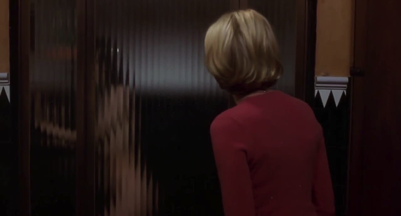 Diane Selwyn walks into a room and finds Rita taking a shower in Mulholland Drive