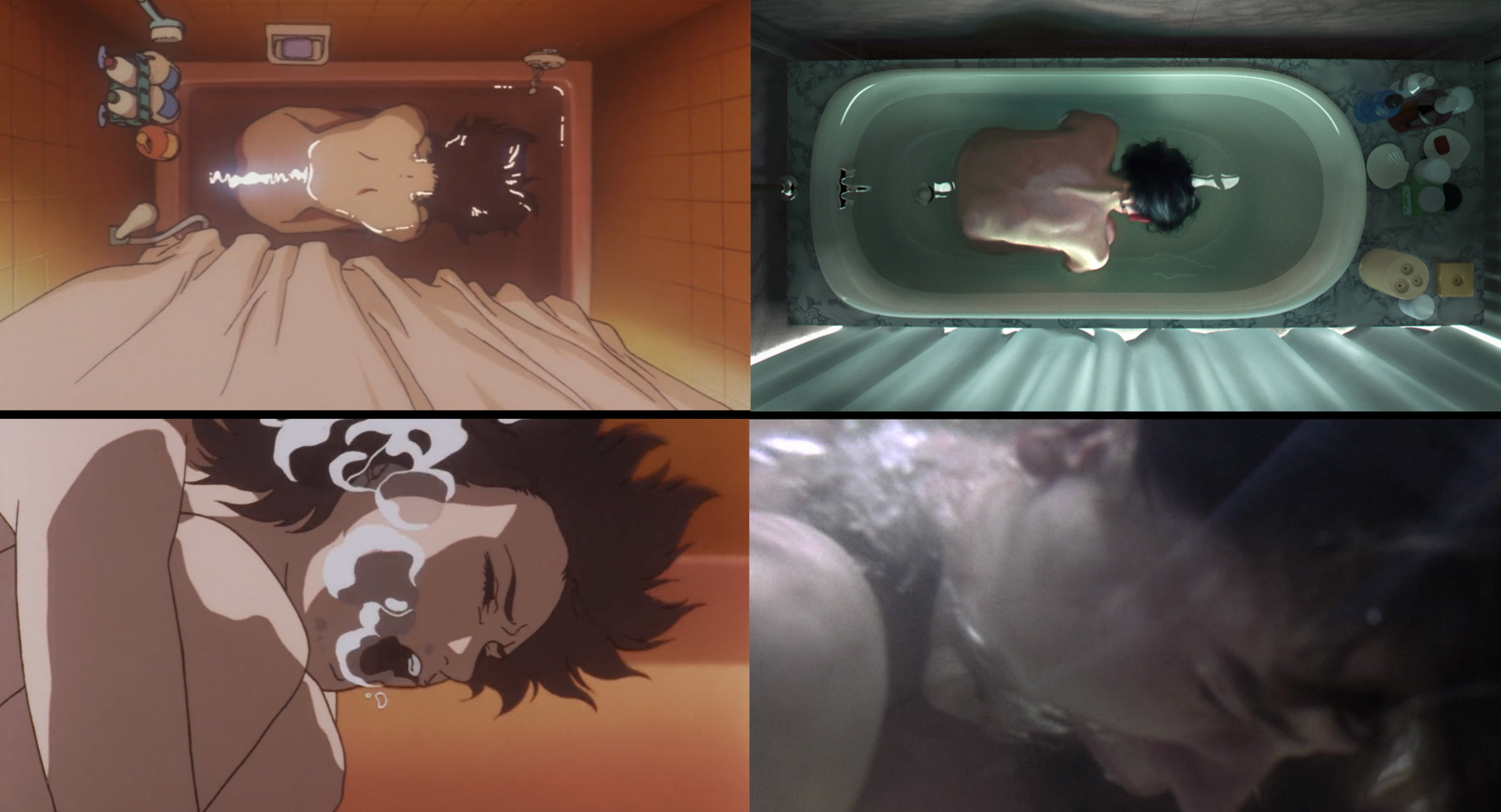 A comparison between the bath tub scenes in Perfect Blue and Requiem for a Dream