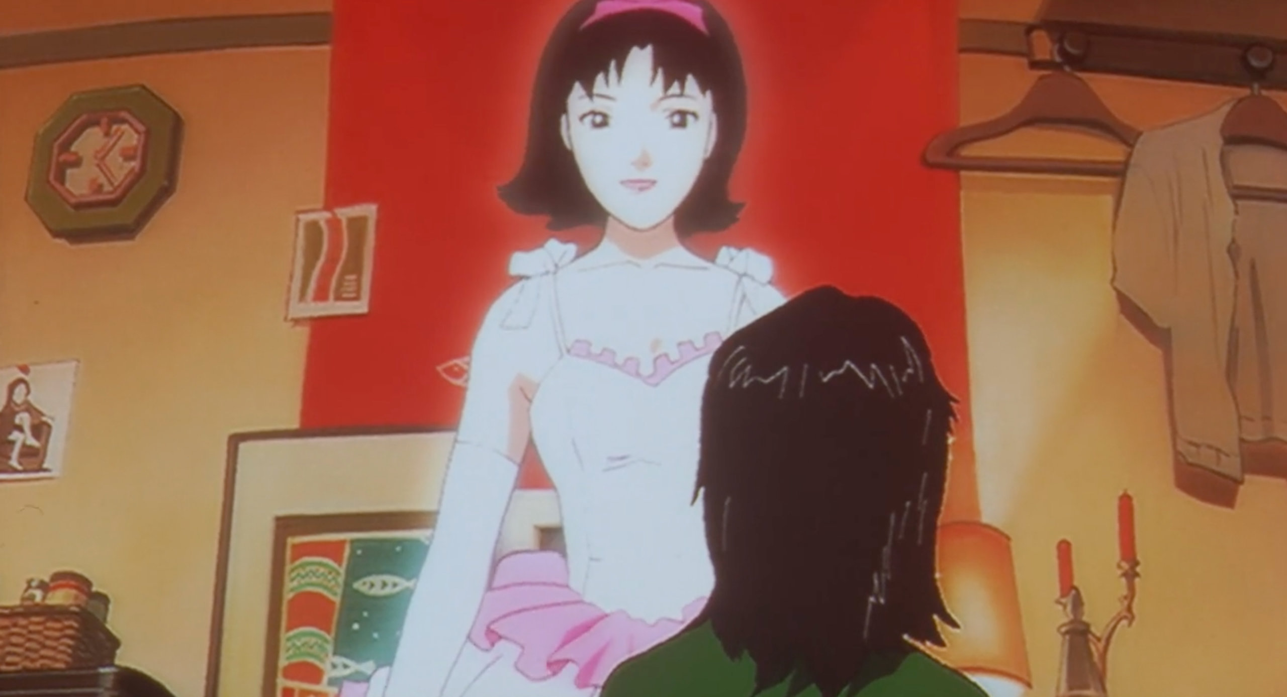 Idol Mima appears out of Mima's computer in Perfect Blue