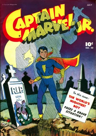 Captain Marvel Jr cover Elvis