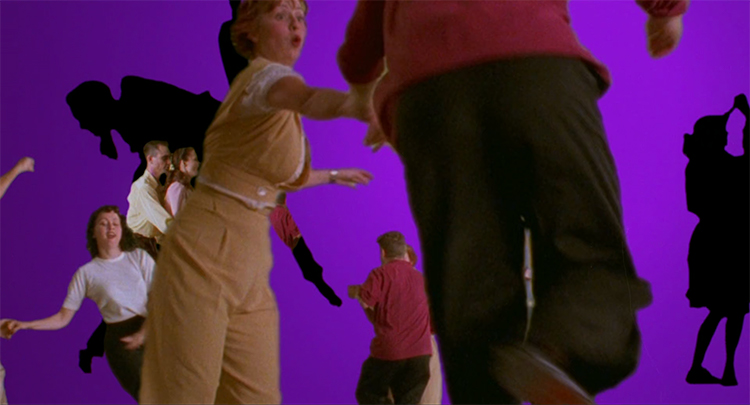 People dance the jitterbug at the beginning of Mulholland Drive