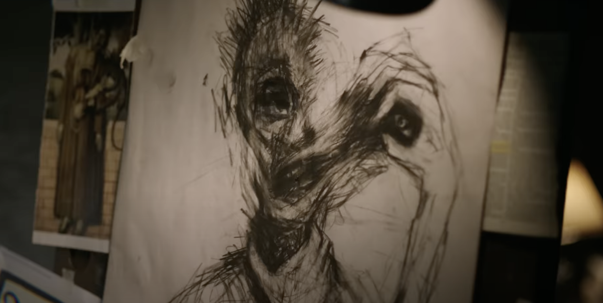 Smile drawing of demon