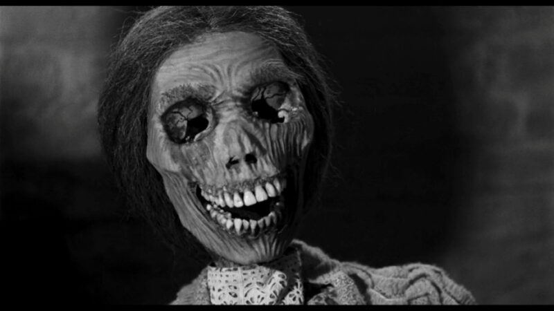 The corpse of Norman Bates's mother