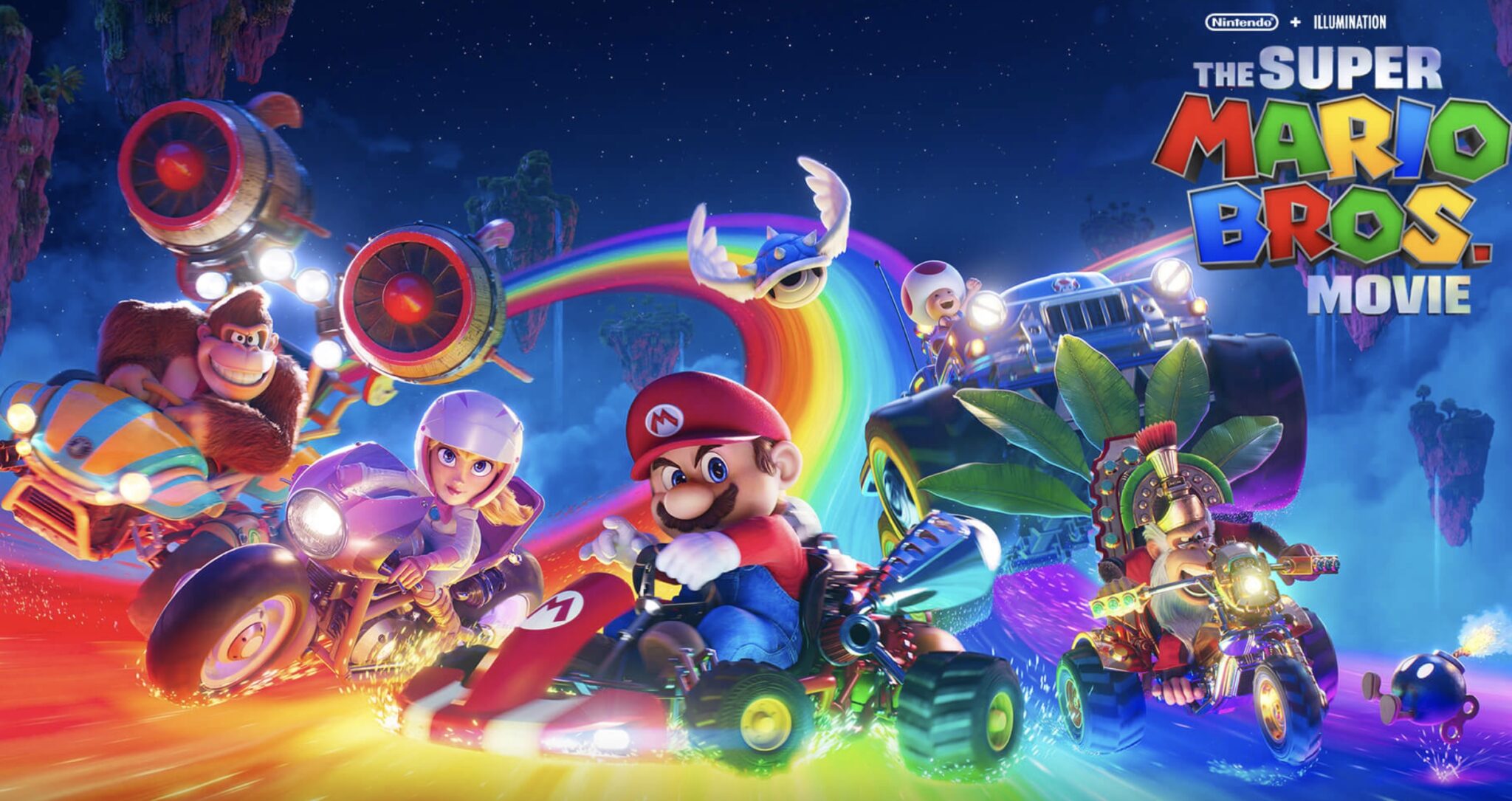 The Super Mario Bros. Movie rainbow road