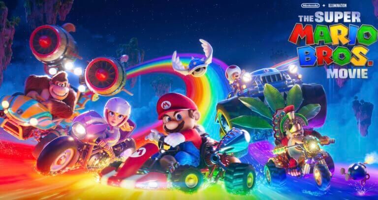 The Super Mario Bros. Movie rainbow road