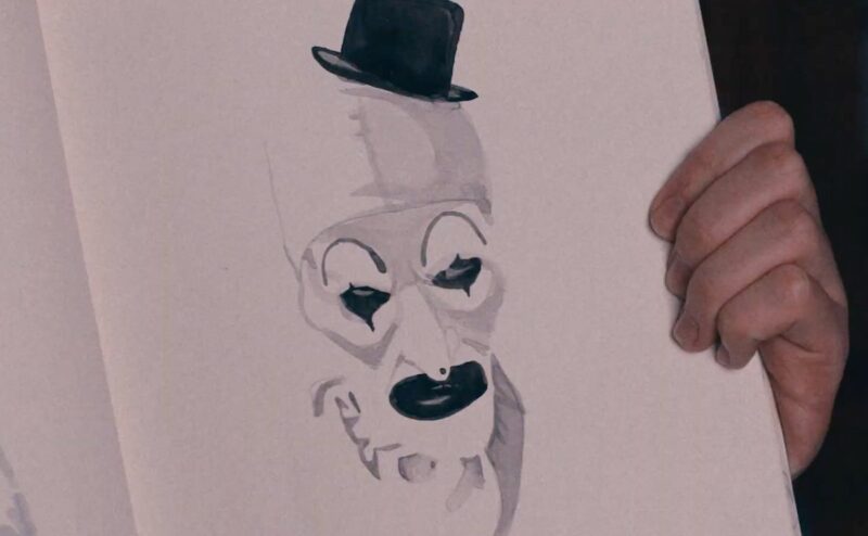 A drawing of Art the Clown