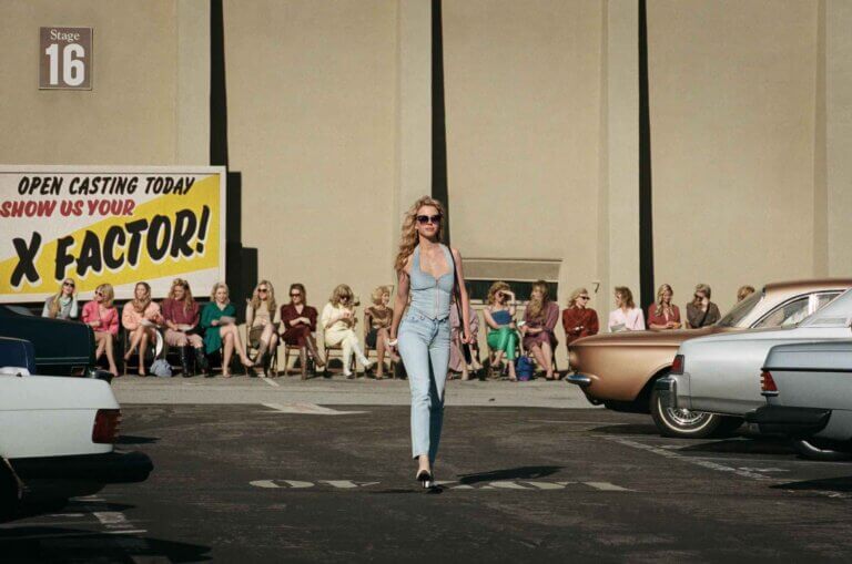 Maxine walks through a parking lot outside a soundstage in Los Angeles.