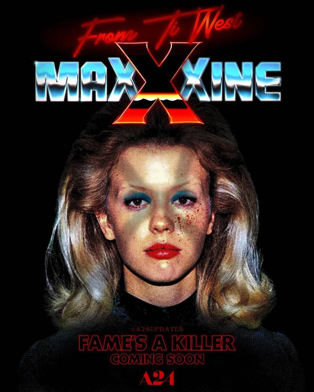 A poster for the movie MaXXXine