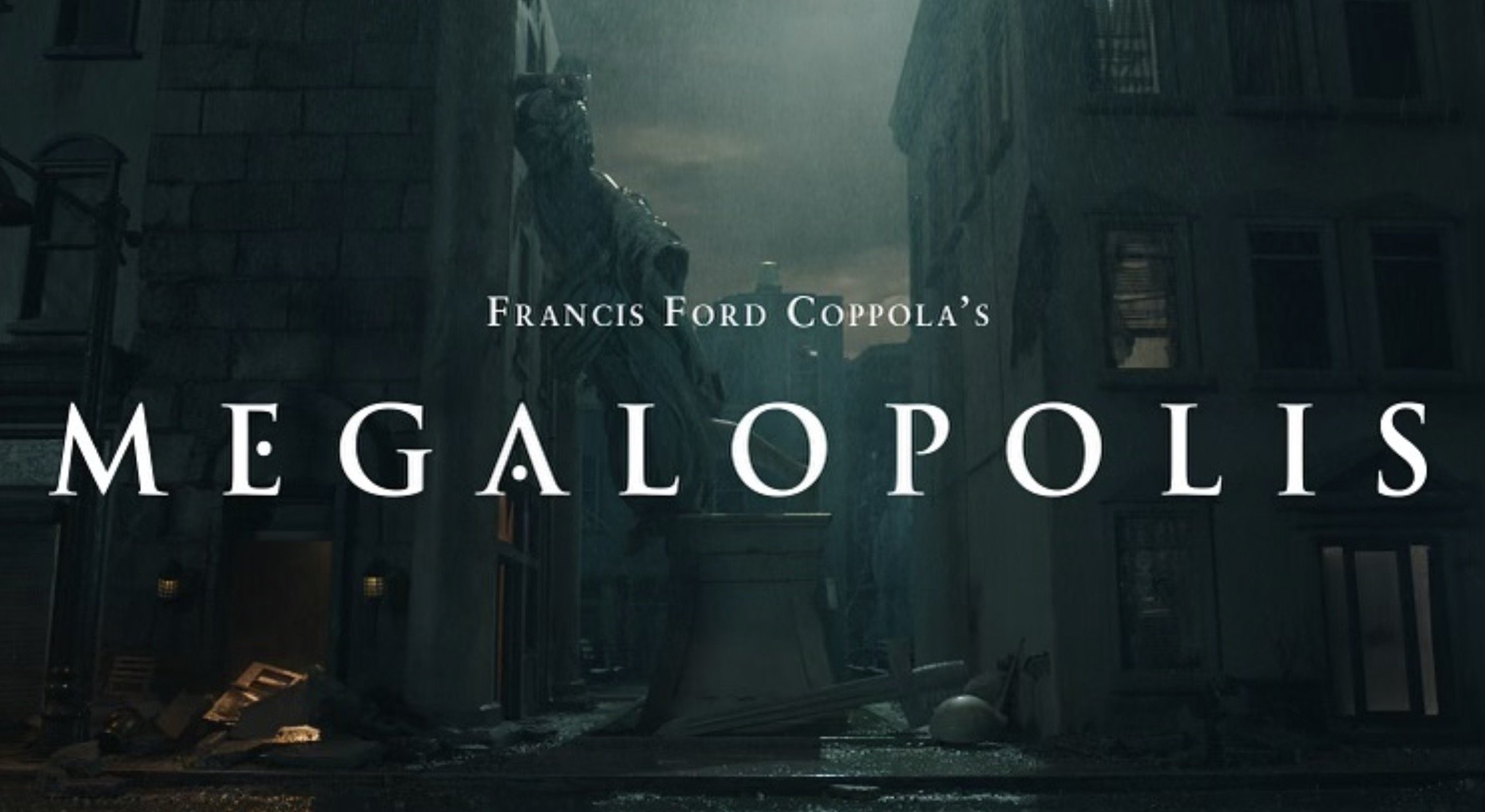 The title screen for the movie Megalopolis