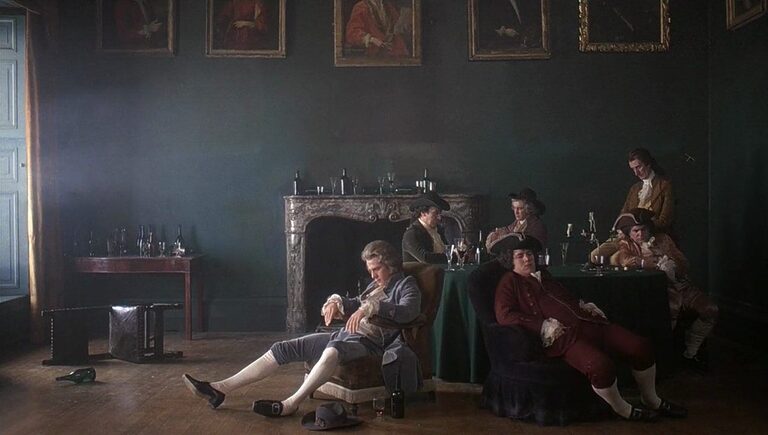 Barry Lyndon sits in a gambling house