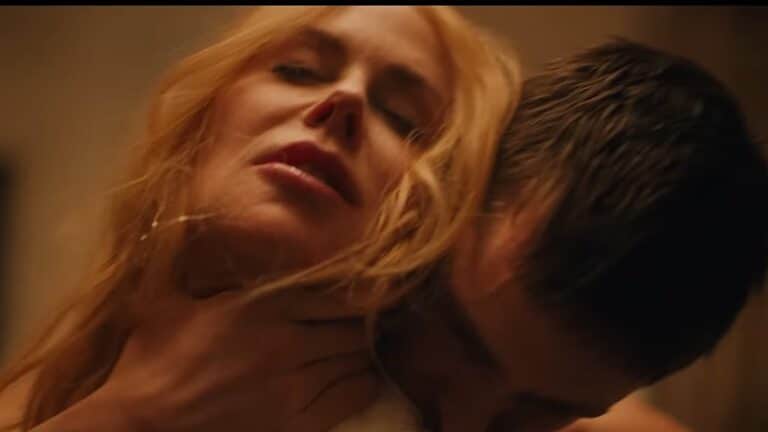 Samuel kisses Romy in Babygirl