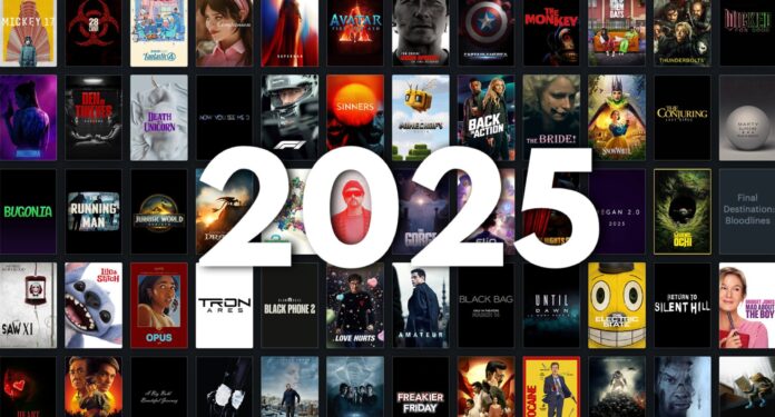 A collage of movie posters from 2025