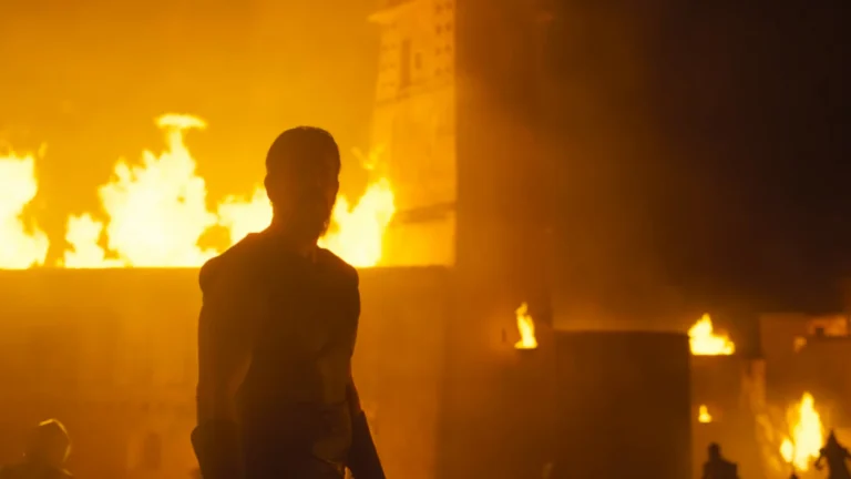troy on fire in the odyssey
